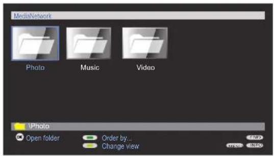 LOEWE Network Mediaplayer 1000 - Media overview – photo operation - 2