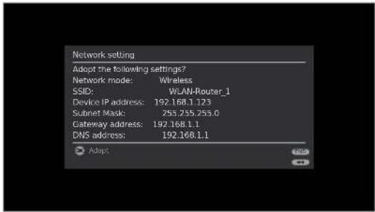 LOEWE MediaNetwork 2.0 - Network setting - 2