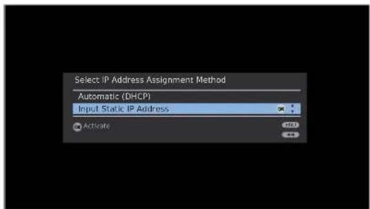 LOEWE MediaNetwork 2.0 - Select IP Address Assignment Method - 2