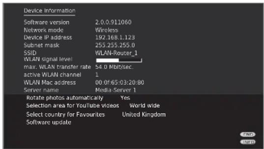 LOEWE MediaNetwork 2.0 - Device Information - 1