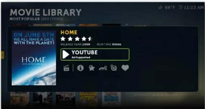 MOVIE LIBRARY MOST POPULAR (200 ITEMS) ON JUNE 5TH WE ALL HAVE A DATE WITH THE PLANET! HOME RELEASE YEAR 2009 RUN TIME 95min YOUTUBE Ad Supported
