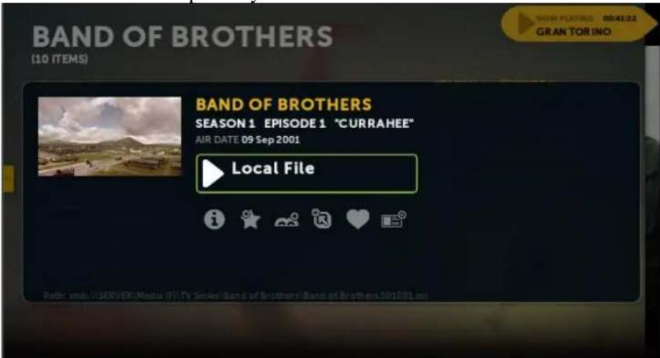 BAND OF BROTHERS (10 ITEMS) BAND OF BROTHERS SEASON 1 EPISODE 1 "CURRAHEE" AIR DATE 09 Sep 2001 Local File i ★ oo ♥ @ Path: unds @SERVERMedia (IF) TV Series (Band of Brothers) (Band of Brothers.581E01.net)