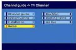 Channelguide-> TV Channel Channel guide > System Contra > Installation > Game > Box Man > Running Terms > Hot Rat >
