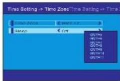 Time Setting -> Time Zone Time Setting -> Time TIME ZONE WORK UP SHAPC CM QST90 QST91 QST92 QST93 QST94 QST95 QST96 QST97