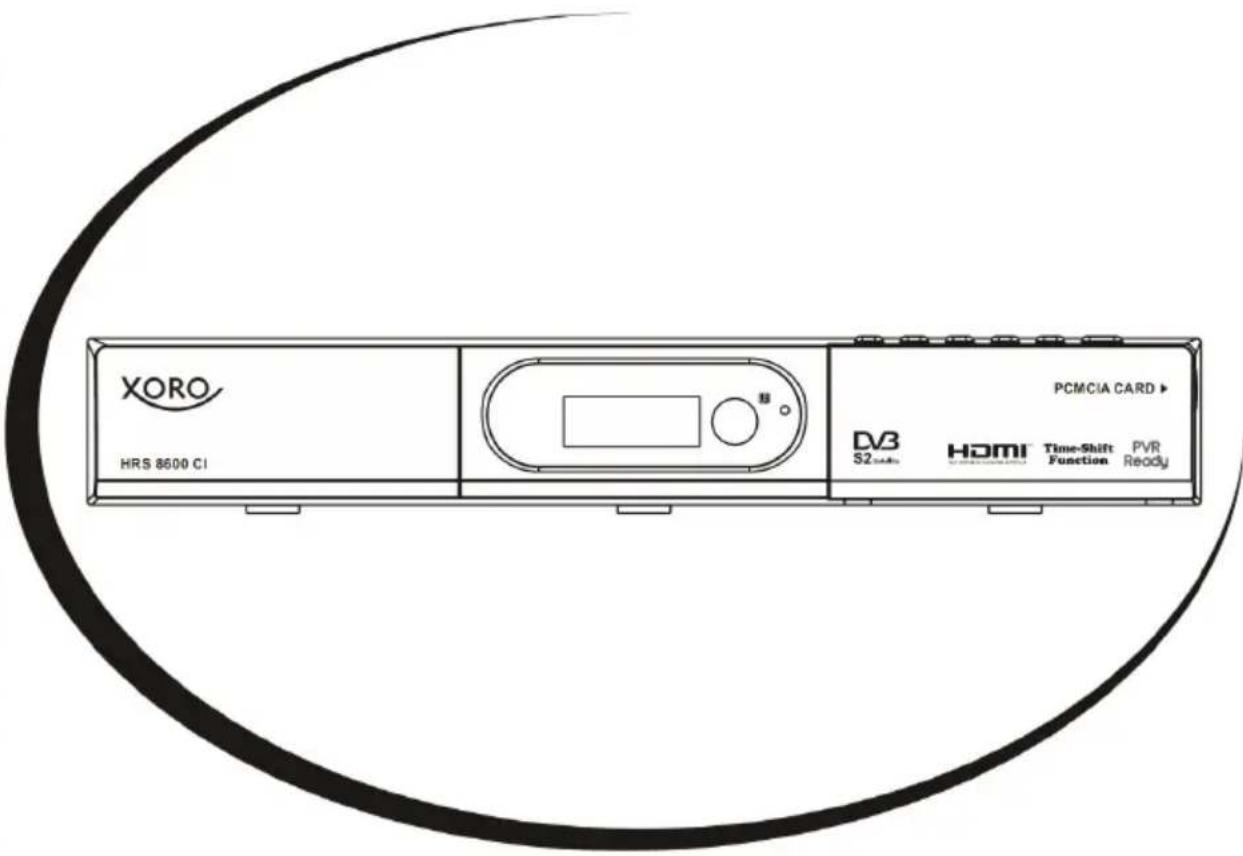 XORO HRS 8600 CI PCMCIA CARD ▶ DV3 S2 HDMI Time-Shift Function PVR Ready