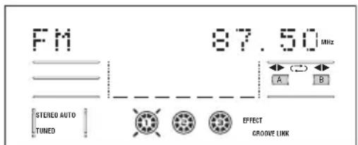 FM 87.50 MHz STENEO AUTO TUNED EFFECT GROOVE LINK