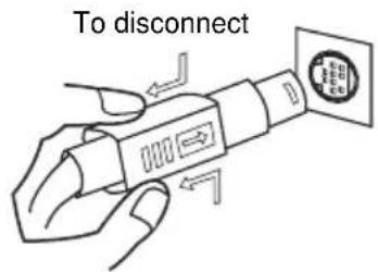 To disconnect