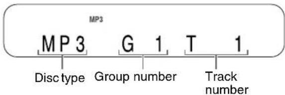 MP3 MP 3 G 1 T 1 Disc type Group number Track number