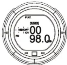 FLAT TUNER 00 98.0 MEMORY 1 CH PM