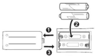 DUAL ML 102 - Wie Sie die Batterien einlegen - 1