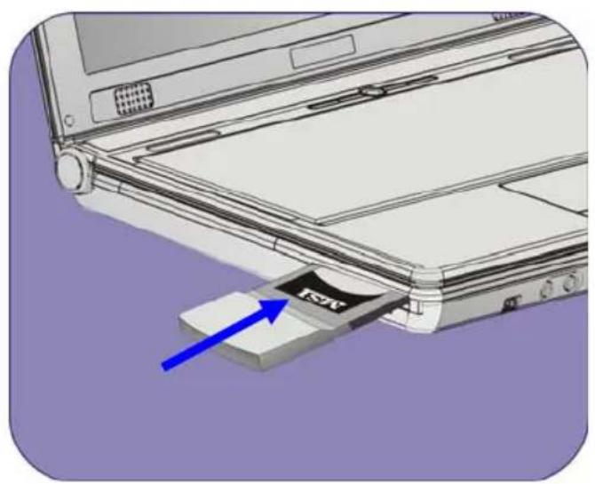 TARGA Traveller 1776 X2 - Installing the PC card - 1