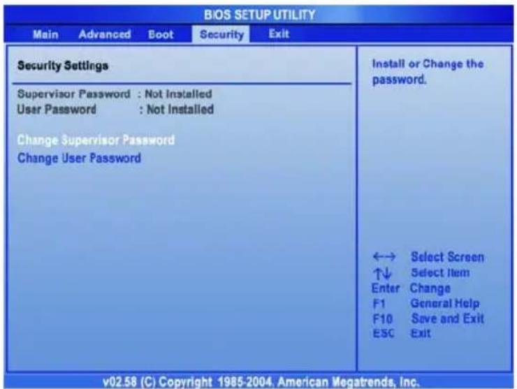 TARGA Traveller 1720 ML42 - Security menu - 1