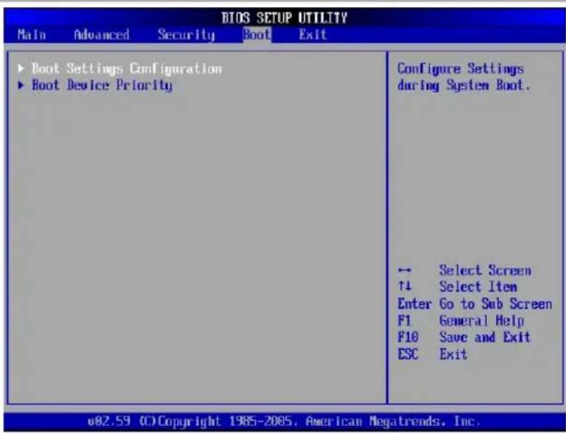 TARGA Traveller 1577 X2 - Boot menu - 1