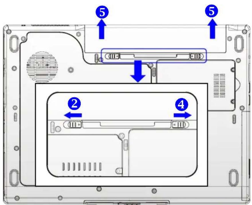 TARGA Traveller 1577 X2 - Releasing the Battery Pack - 1
