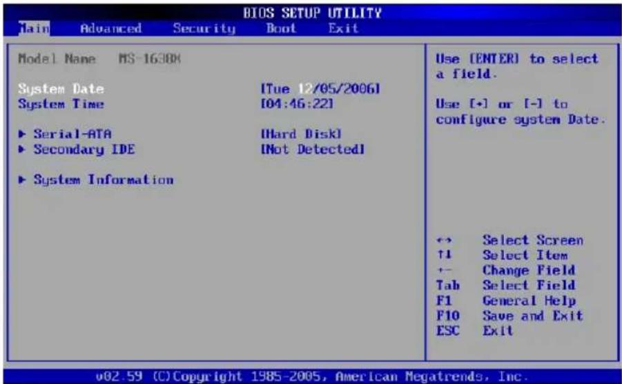 TARGA Traveller 1577 X2 - Main menu - 1