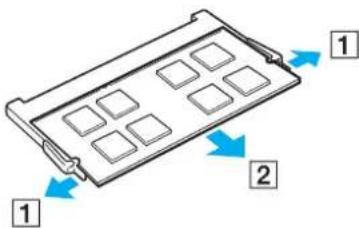 SONY Vaio VPC-EC4L1E - Entfernen und Installieren eines Speichermoduls - 2