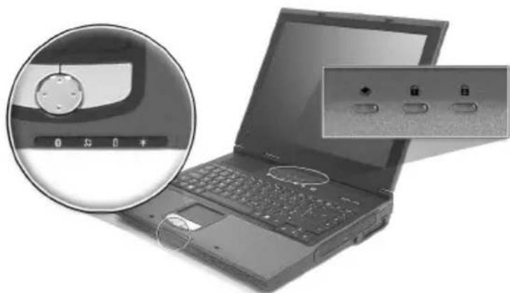 ACER Aspire 1350 - Anzeigeleuchten - 1