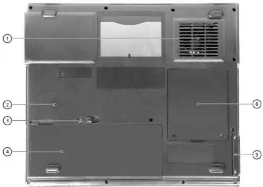 ACER Aspire 1350 - Unterseite - 1