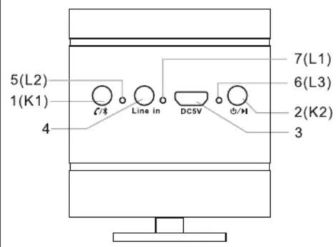 5(L2) 1(K1) 4 C/8 Line in DC5V 7(L1) 6(L3) 2(K2) 3