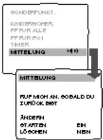 GONDEFFUNKT. KINDERSICHER FF RUK ALLE FF RUK E01 TIMER MITTELUNG 14.1) MITTELUNG RUF MICH AN. SOBALD DU IUPÖCK BIDT ÄNDERN STARTEN EN LÖSCHEN NON