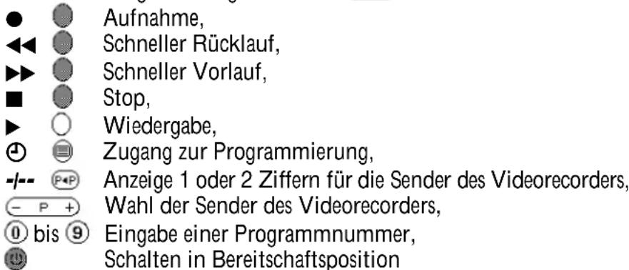ARISTONA 52TA4311 - Tasten des Videorecorders - 1