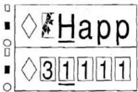 ◇ Happ ◇ 3 1 1 1 1