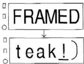 FRAMED teak!