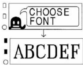 CHOOSE FONT ABCDEF