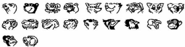 BROTHER P-Touch ST-5 - Animals' heads - 1