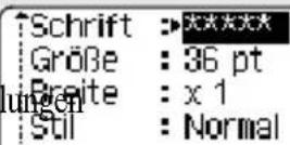 BROTHER P-Touch H300 - Textattribute zeilenweise einstellen - 3