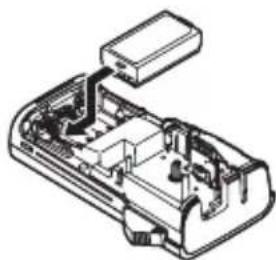 BROTHER P-Touch H300 - ■ Einsetzen des Lithium-Ionen-Akkus - 2