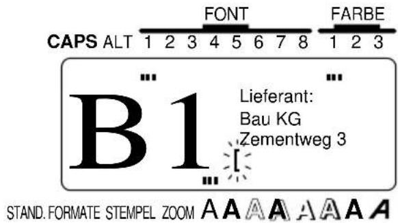 CAPS ALT 1 2 3 4 5 6 7 8 1 2 3 B1 Lieferant: Bau KG Zementweg 3 STAND. FORMATE STEMPEL ZOOM A A A A A A A A