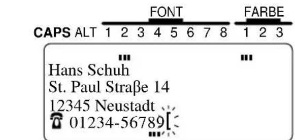 CAPS ALT 1 2 3 4 5 6 7 8 1 2 3 Hans Schuh St. Paul Straße 14 12345 Neustadt 01234-56789