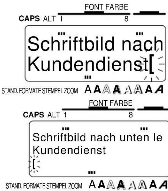 CAPS ALT 1 FONT FARBE 8 Schriftbild nach Kundendienst[ ] STAND. FORMATE STEMPEL ZOOM AAAAA FONT FARBE CAPS ALT 1 8 Schriftbild nach unten le Kundendienst [ ... STAND. FORMATE STEMPEL ZOOM AAAAA A A A A