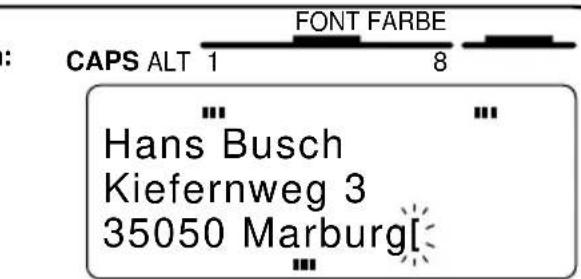 CAPS ALT 1 FONT FARBE 8 Hans Busch Kiefernweg 3 35050 Marburg[