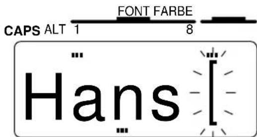 CAPS ALT 1 FONT FARBE 8 Hans