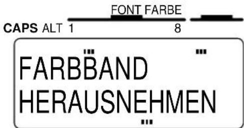 CAPS ALT 1 FONT FARBE 8 FARBBAND HERAUSNEHMEN ...
