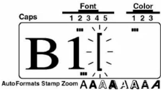 Caps Font Color 1 2 3 4 5 1 2 3 B1 AutoFormats Stamp Zoom A A A A A A A A
