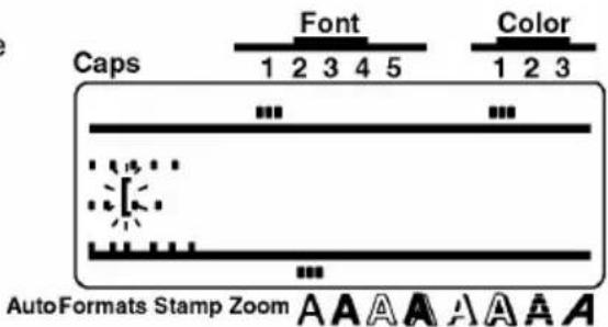 Caps Font Color 1 2 3 4 5 1 2 3 AutoFormats Stamp Zoom A A A A A A A A