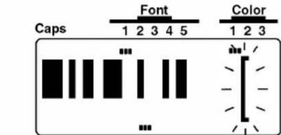 Caps Font Color 1 2 3 4 5 1 2 3