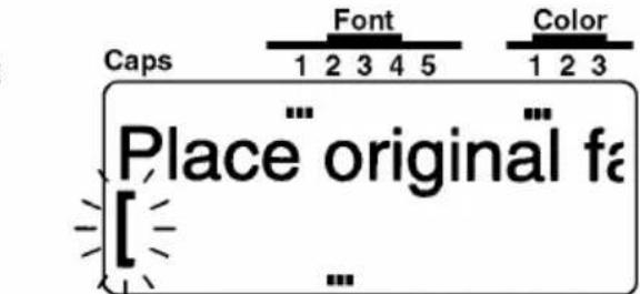 Caps Font Color 1 2 3 4 5 1 2 3 Place original fa