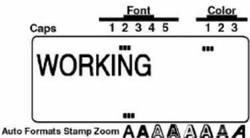 Caps Font Color 1 2 3 4 5 1 2 3 WORKING Auto Formats Stamp Zoom A A A A A A A A