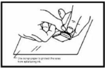 Use soor proper to protect the area fore splitting ink.