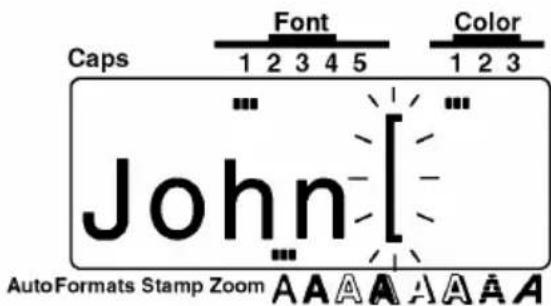 Caps Font Color 1 2 3 4 5 1 2 3 John AutoFormats Stamp Zoom A A A A A A A A