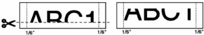 × 1/6" 1/6" 1/6" 1/6" 1/6"