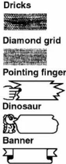 Dricks Diamond grid Pointing finger Dinosaur Banner