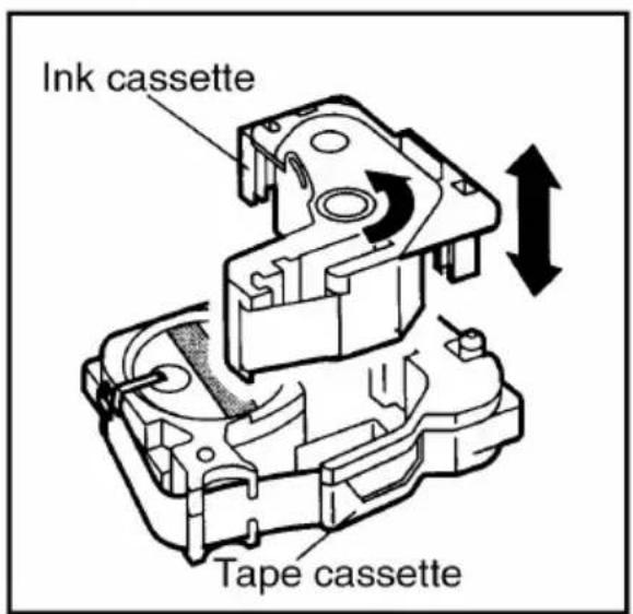 Ink cassette Tape cassette