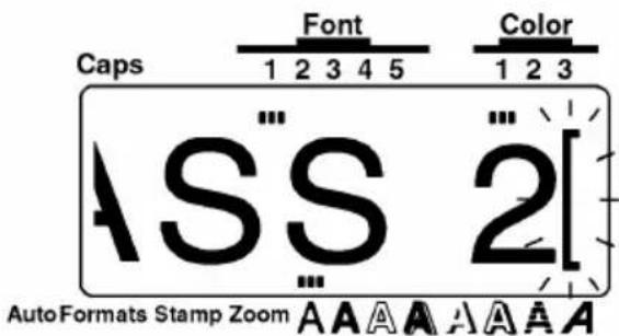 Caps Font Color 1 2 3 4 5 1 2 3 ASS 2 AutoFormats Stamp Zoom AAAA A A A A