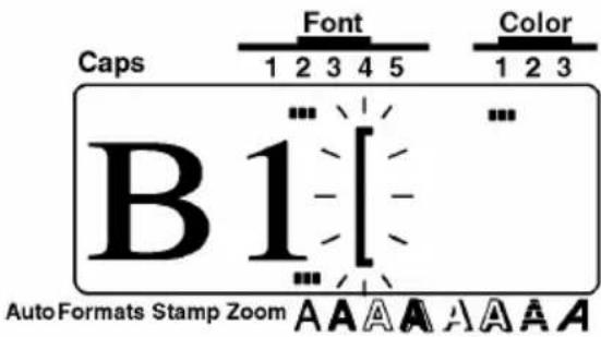 Caps Font Color 1 2 3 4 5 1 2 3 B1 Auto Formats Stamp Zoom A A A A A A A A