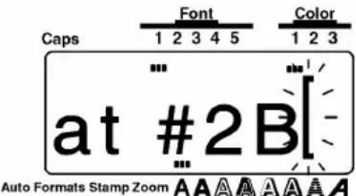 Caps Font Color 1 2 3 4 5 1 2 3 at #2B Auto Formats Stamp Zoom A A A A A A A A